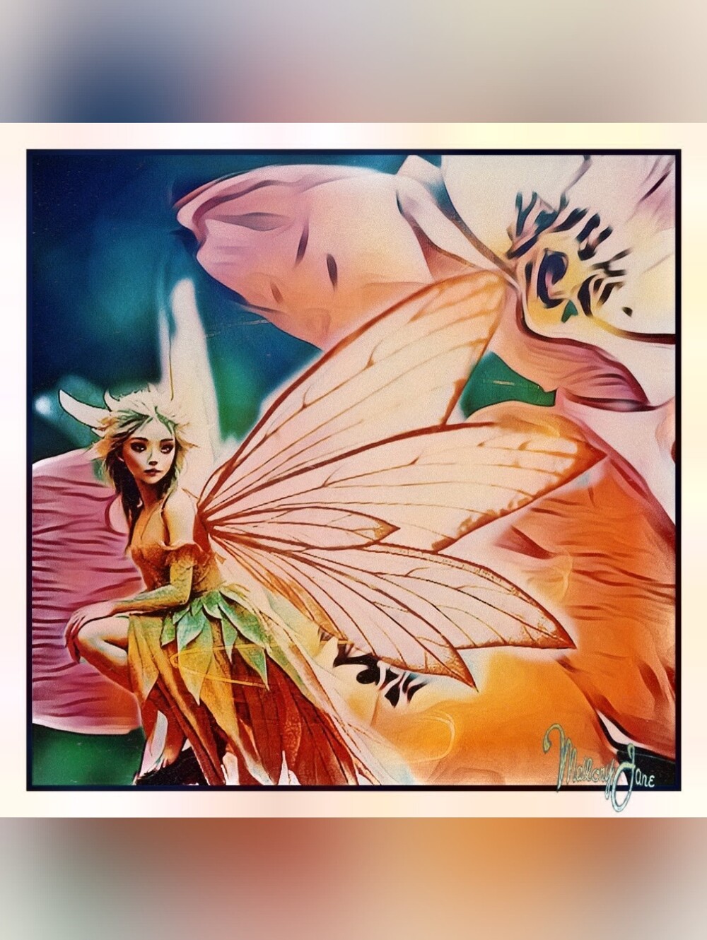 "Fae of the Fade" by MalloryJane 18"x18" Framed or Canvas *Custom Sizes Avail.